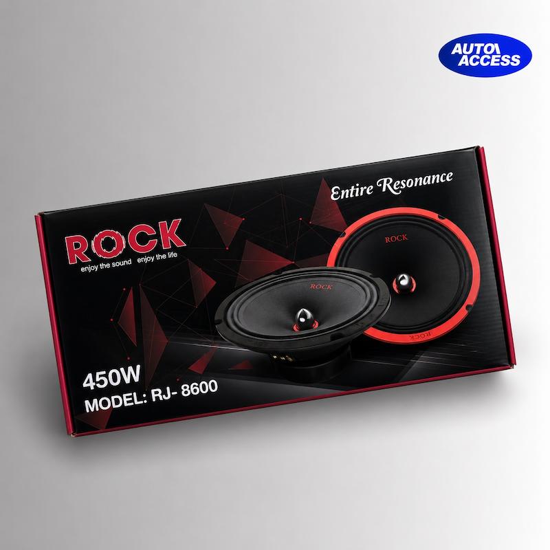 میدرنج راک RJ-8600    میدرنج 8 اینچ راک    Rock RJ-8600 Midrange    میدرنج خودرو 250 وات RMS    بلندگوی میدرنج راک