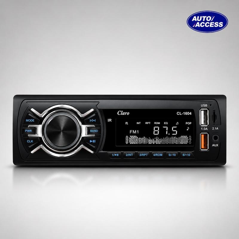 دکلس کلارو CL-1604    ضبط خودرو کلارو    Claro CL-1604 car stereo    پخش خودرو بلوتوث دار    دکلس خودرو 4 خروجی