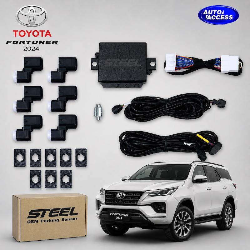 سنسور فابریک فرانتلندر  سنسور دنده عقب تویوتا فرانتلندر  Toyota Frontlander parking sensor  سنسور جلو عقب فرانتلندر  نمایشگر فاصله پشت آمپر فرانتلندر