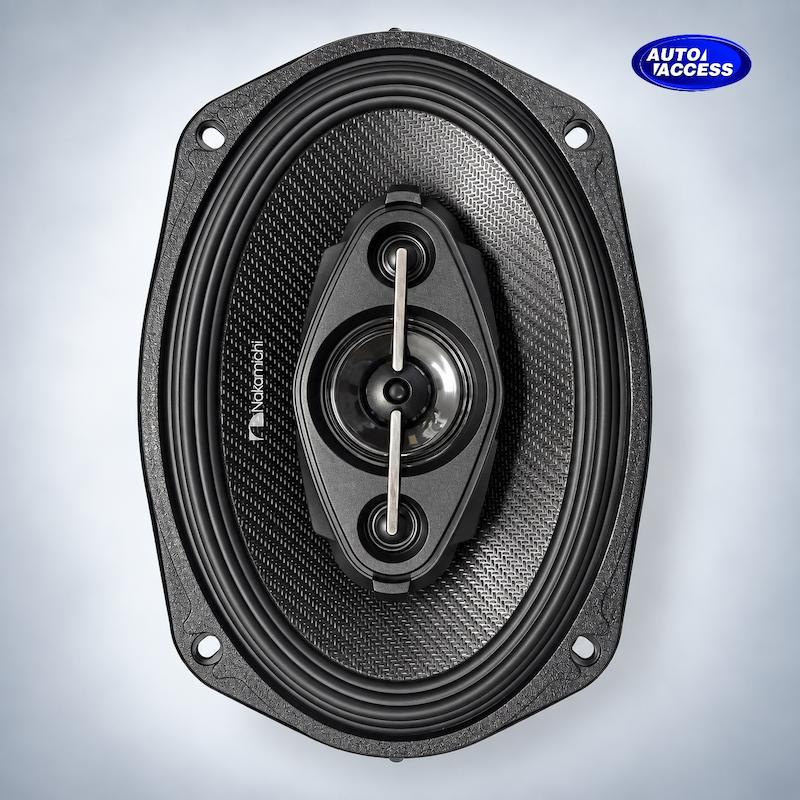 باند بیضی ناکامیچی 6919 سایز 6×9 اینچ  بلندگو خودرو Nakamichi 6919 چهارراهه 4 Way  باند ناکامیچی 6919 با توان پیک 630 وات  باند بیضی Nakamichi 6919 با توان NPower 90 وات