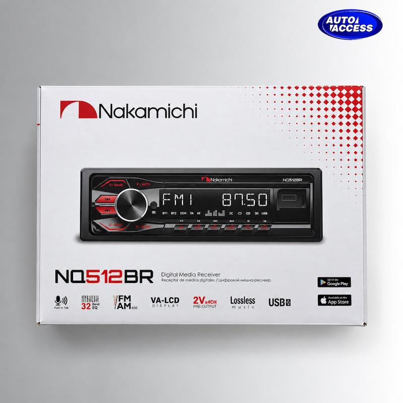 ضبط دکلس ناکامیچی مدل NQ512BR  پخش خودرو Nakamichi NQ512BR با اکولایزر ۳۲ باند  ضبط ماشین ناکامیچی NQ512BR  پنل ضبط دکلس Nakamichi NQ512BR