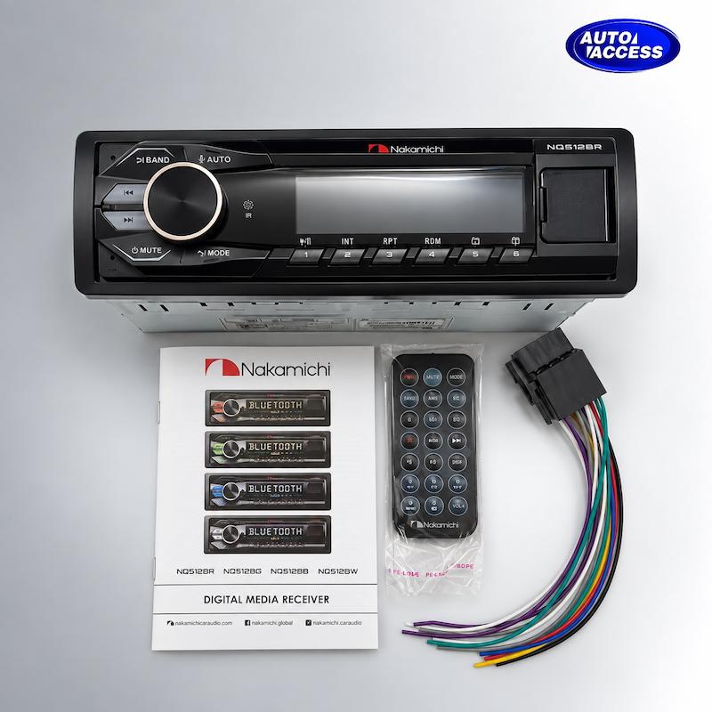 ضبط دکلس ناکامیچی مدل NQ512BR  پخش خودرو Nakamichi NQ512BR با اکولایزر ۳۲ باند  ضبط ماشین ناکامیچی NQ512BR  پنل ضبط دکلس Nakamichi NQ512BR