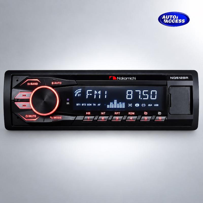 ضبط دکلس ناکامیچی مدل NQ512BR  پخش خودرو Nakamichi NQ512BR با اکولایزر ۳۲ باند  ضبط ماشین ناکامیچی NQ512BR  پنل ضبط دکلس Nakamichi NQ512BR