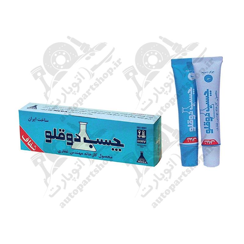 چسب دوقولو شفاف غفاری