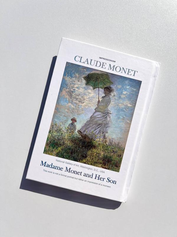 دفتر نقاشی کلود مونه Madame Monet and her son