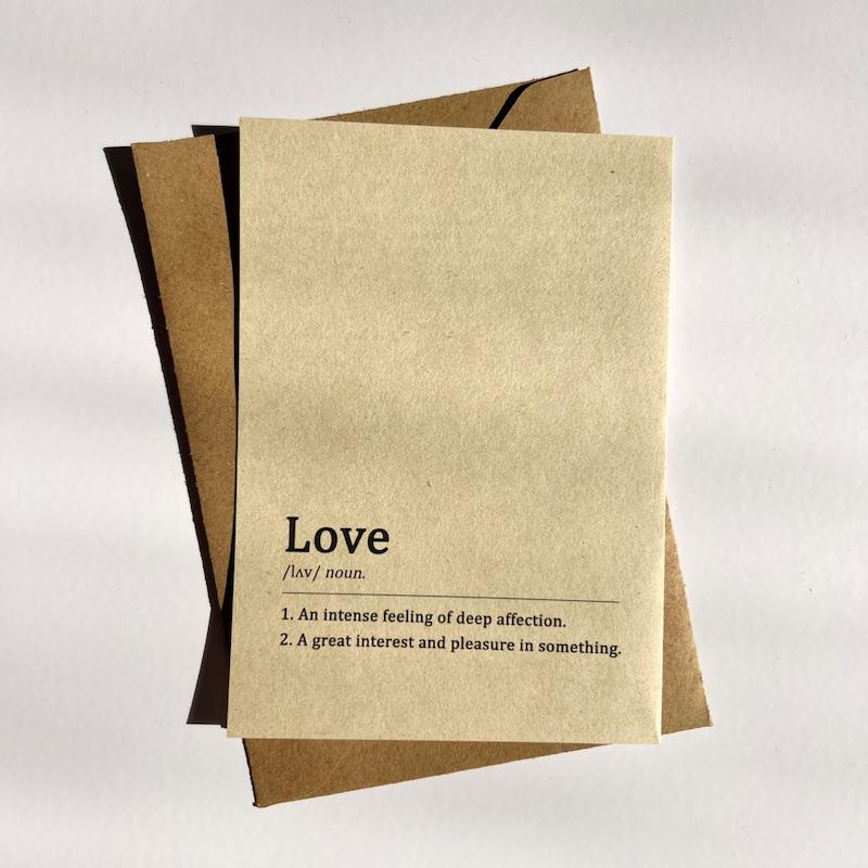 کارت پستال عاشقانه LOVE 