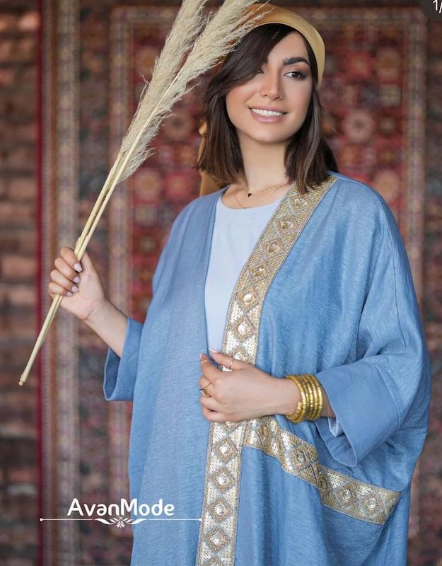 مدل مانتو عبایی مجلسی 