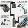 شیر روشویی تلسکوپی ۳۶۰ درجه هیدرون مدل Hydron SD-6 دودی