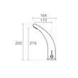شیر روشویی الکترونیکی KWC کی دبلیو سی مدل ZM-11 مشکی 