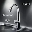 شیر ظرفشویی آشپزخانه شاوری KWC مدل ZO-121K کروم - برنده طراحی اروپا با نوری درخشان