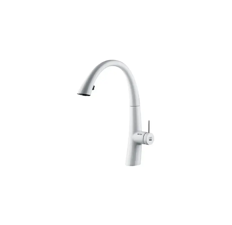 شیر ظرفشویی آشپزخانه شاوری KWC مدل ZO-121W سفید - طراحی مینیمال با نوری درخشان