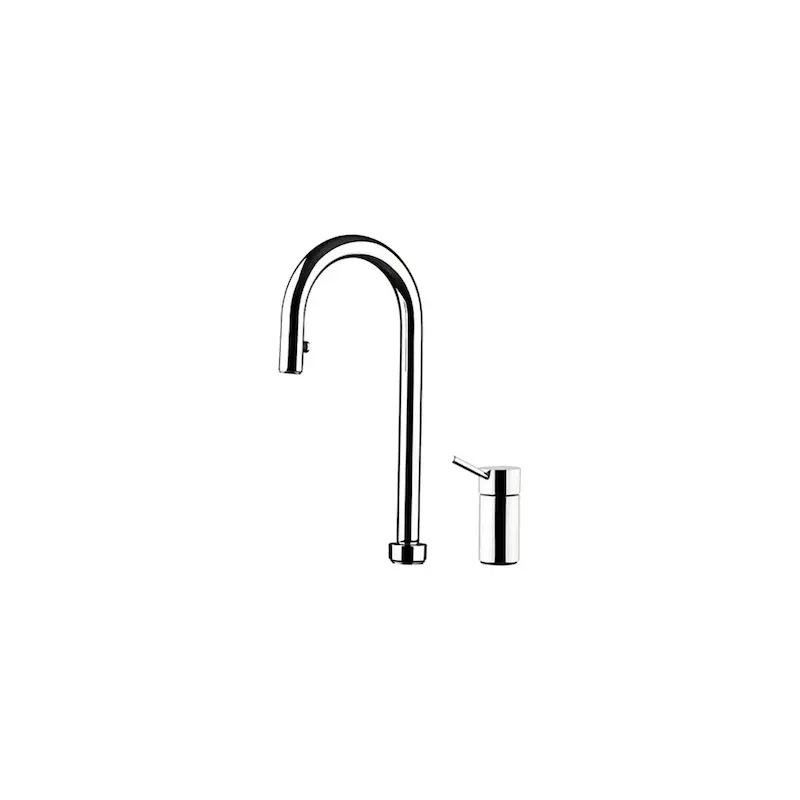 شیر ظرفشویی آشپزخانه KWC مدل شاوری IN-121K کروم - دستگیره مجزا + چراغ LED