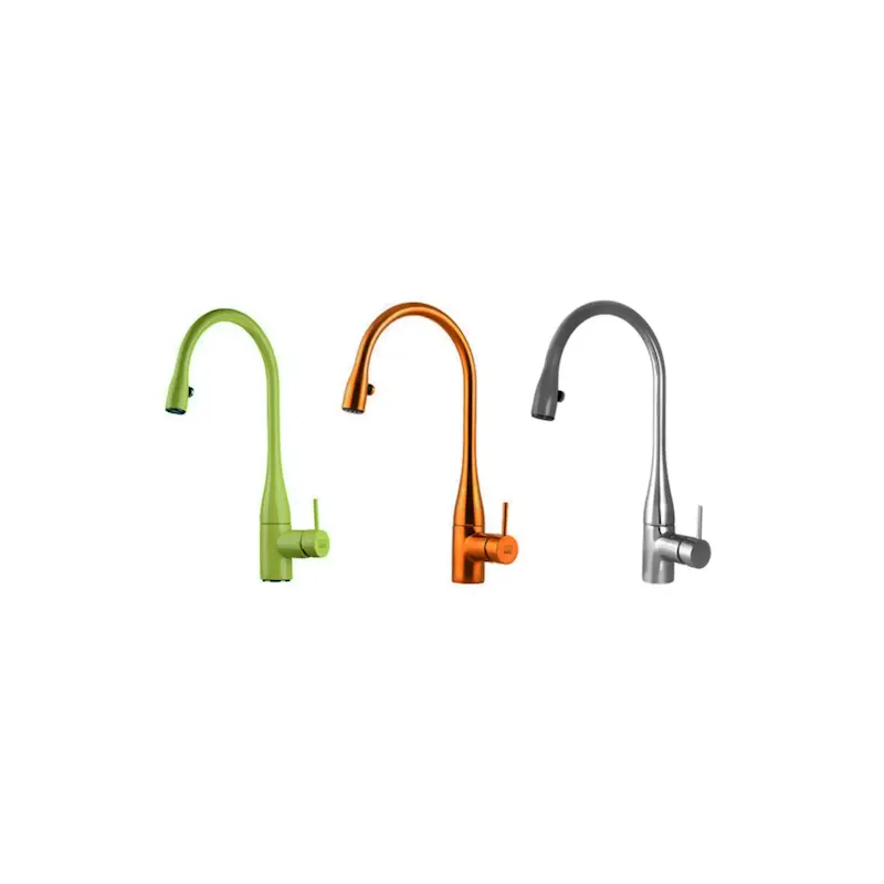 شیر ظرفشویی آشپزخانه شاوری KWC مدل EV-120C رنگ های سفارشی PVD - با تکنولوژی نوری پیشرفته