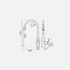 شیر ظرفشویی آشپزخانه شاوری KWC مدل EV-120C رنگ های سفارشی PVD - با تکنولوژی نوری پیشرفته
