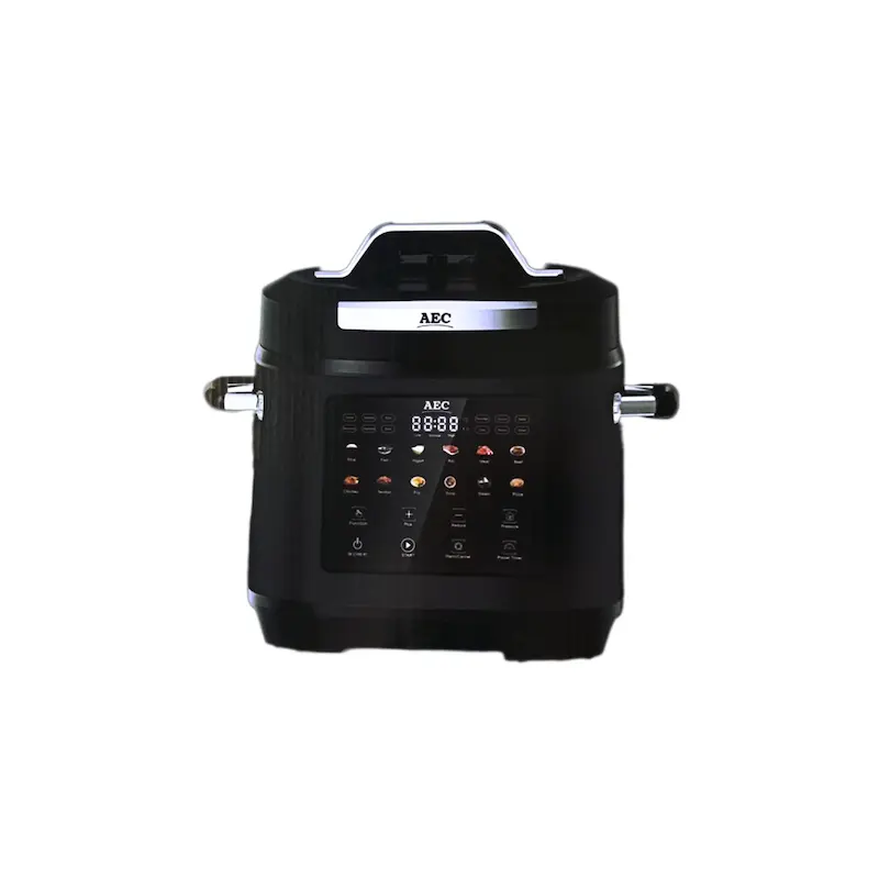 مولتی کوکر مشکی AEC (پلوپز بخارپز برقی) مدل AL-802؛ دارای 10 برنامه پخت، طراحی مدرن