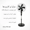 پنکه ایستاده کنترلی هیرو با نمایشگر LED - پک اختصاصی لامیروهوم با گارانتی ویژه