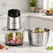 خردکن و غذاساز ۳ کاره با پنل لمسی و دو کاسه (سارینا مدل CS-3) با ضمانت لامیرو هوم