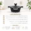 سرویس قابلمه ۸ پارچه گرانیتی نچسب دالتون مشکی - پک اختصاصی لامیروهوم