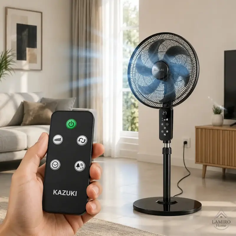 پنکه ۳ منظوره کازوکی مدل PK-80W (Kazuki Fan) - پک اختصاصی لامیروهوم با ضمانت ویژه