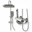 دوش حمام پیانویی مدل هیدرون HK-4M کروم مات (شمش برنج یکپارچه با نمایشگر) - پک اختصاصی لامیروهوم