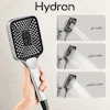 دوش حمام پیانویی مدل هیدرون HK-4M کروم مات (شمش برنج یکپارچه با نمایشگر) - پک اختصاصی لامیروهوم