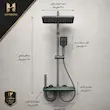 دوش حمام پیانویی هیدرون مدل Hydron Shaver - 4M مشکی + دودی؛ پک اختصاصی لامیروهوم