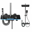 دوش حمام پیانویی هیدرون مدل Hydron Shaver - 4M مشکی + دودی؛ پک اختصاصی لامیروهوم