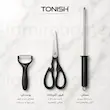 سرویس چاقوی آشپزخانه ۹ پارچه مشکی Tonish تونیش - ۱۳ ماه ضمانت اختصاصی لامیروهوم