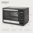 آون توستر لمسی سنسیز SENSIZ سفید ۶۰ لیتری مدل SOLAR - ضمانت اختصاصی ۱۳ ماهه لامیروهوم