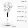 پنکه ایستاده سوئیس پلاس مدل PS-16 سفید - پنل لمسی و ریموت کنترل