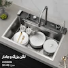 سینک ظرفشویی پیانویی هیدرون کروم مدل SH-5G سایز 75 - 5 کلید آبشاری با ضمانت لامیروهوم