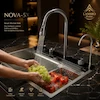 سینک پیانویی آبشاری Nova-5X کروم مات | چند منظوره دیجیتال با 5 کلید