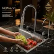 سینک پیانویی آبشاری Nova-5X کروم مات | چند منظوره دیجیتال با 5 کلید