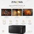 آون توستر ۶۰ لیتری لمسی زینوا (ZINOWA) مدل TZ-60B مشکی (فول امکانات) - پک اختصاصی لامیروهوم