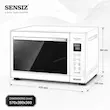 آون توستر لمسی سنسیز SENSIZ سفید ۶۰ لیتری مدل TS-1W - پک دفترچه و ضمانت لامیروهوم