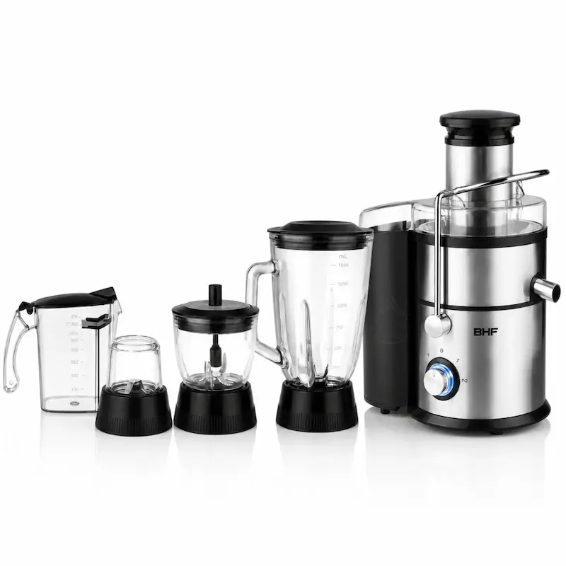 آبمیوه‌گیری ۴ کاره استیل مدل BHF-5 - پک اختصاصی با ضمانت لامیروهوم