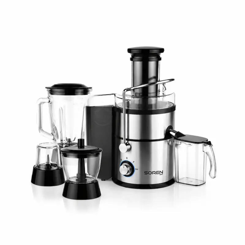 آبمیوه گیری ۴ کاره سورن مدل استیل JS-4K - پک اختصاصی لامیروهوم