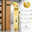 پنل دوش ماخ (MACH) مدل PM-1G طلایی - بهمراه اسپری و دستمال تمیزکاری لامیروهوم 