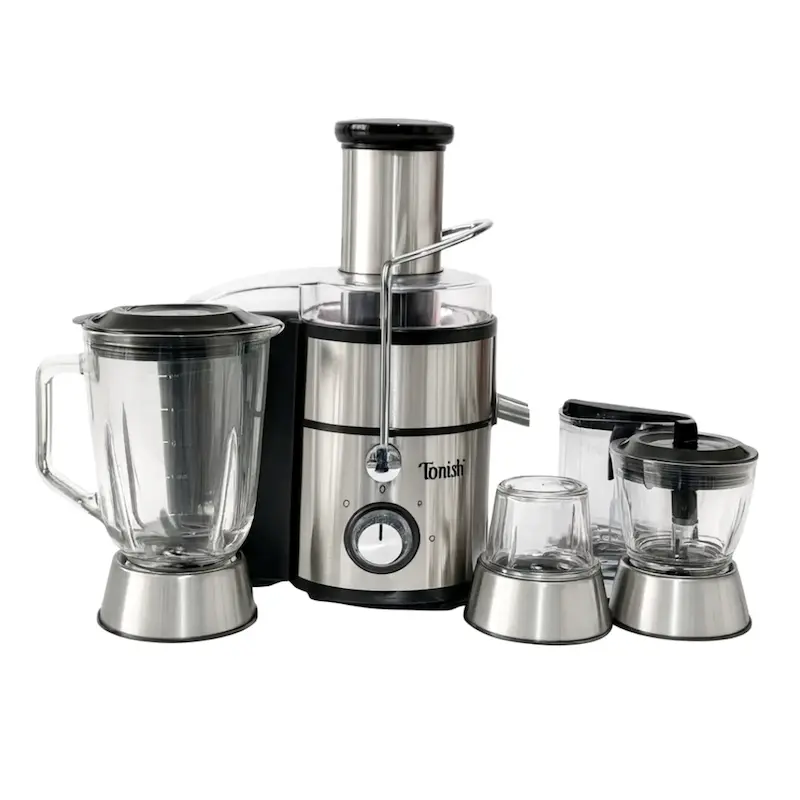 آبمیوه‌گیری ۴ کاره تونیش مدل TN8510 | موتور ۸۰۰ وات، دهانه بزرگ XL و بدنه استیل