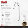 شیر ظرفشویی اینوکس (INOX) کی دبلیو سی (KWC) کروم براق - پک اختصاصی لامیروهوم