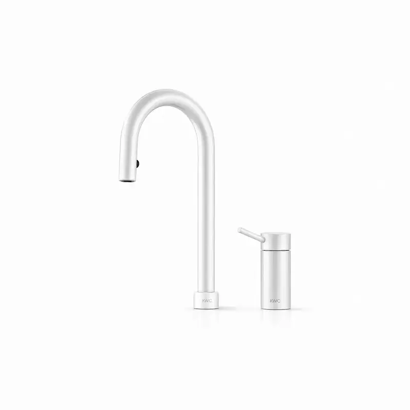 شیر ظرفشویی اینوکس (INOX) کی دبلیو سی (KWC) سفید - پک اختصاصی لامیروهوم