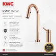 شیر ظرفشویی اینوکس (INOX) کی دبلیو سی (KWC) رزگلد براق - پک اختصاصی لامیروهوم