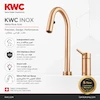 شیر ظرفشویی اینوکس (INOX) کی دبلیو سی (KWC) رزگلد مات - پک اختصاصی لامیروهوم