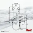شیر ظرفشویی اینوکس (INOX) کی دبلیو سی (KWC) سفید - پک اختصاصی لامیروهوم