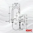 شیر ظرفشویی اینوکس (INOX) کی دبلیو سی (KWC) طلایی مات - پک اختصاصی لامیروهوم
