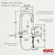 شیر ظرفشویی اینوکس (INOX) کی دبلیو سی (KWC) رزگلد مات - پک اختصاصی لامیروهوم