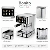 اسپرسوساز لمسی بونیتو (Bonito) مدل 1350S اتوماتیک – بهمراه دفترچه راهنما و ضمانت لامیروهوم