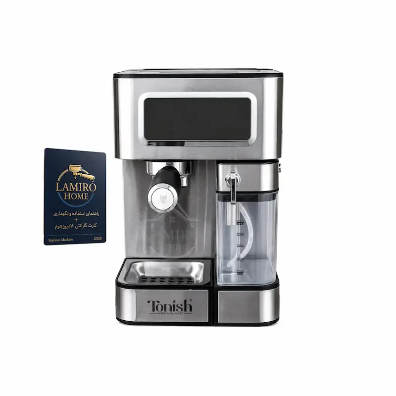 اسپرسوساز لمسی تونیش (Tonish) مدل اتوماتیک TN-7500 – بهمراه دفترچه نگهداری و ضمانت لامیروهوم