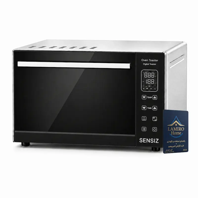 آون توستر لمسی سنسیز نقره‌ای ۶۰ لیتری مدل SOLAR 2026