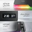 ست دوش حمام پیانویی هیدرون HK-4Q رنگ دودی (نمایشگر هوشمند و رقص نور LED) - در پک اختصاصی لامیروهوم